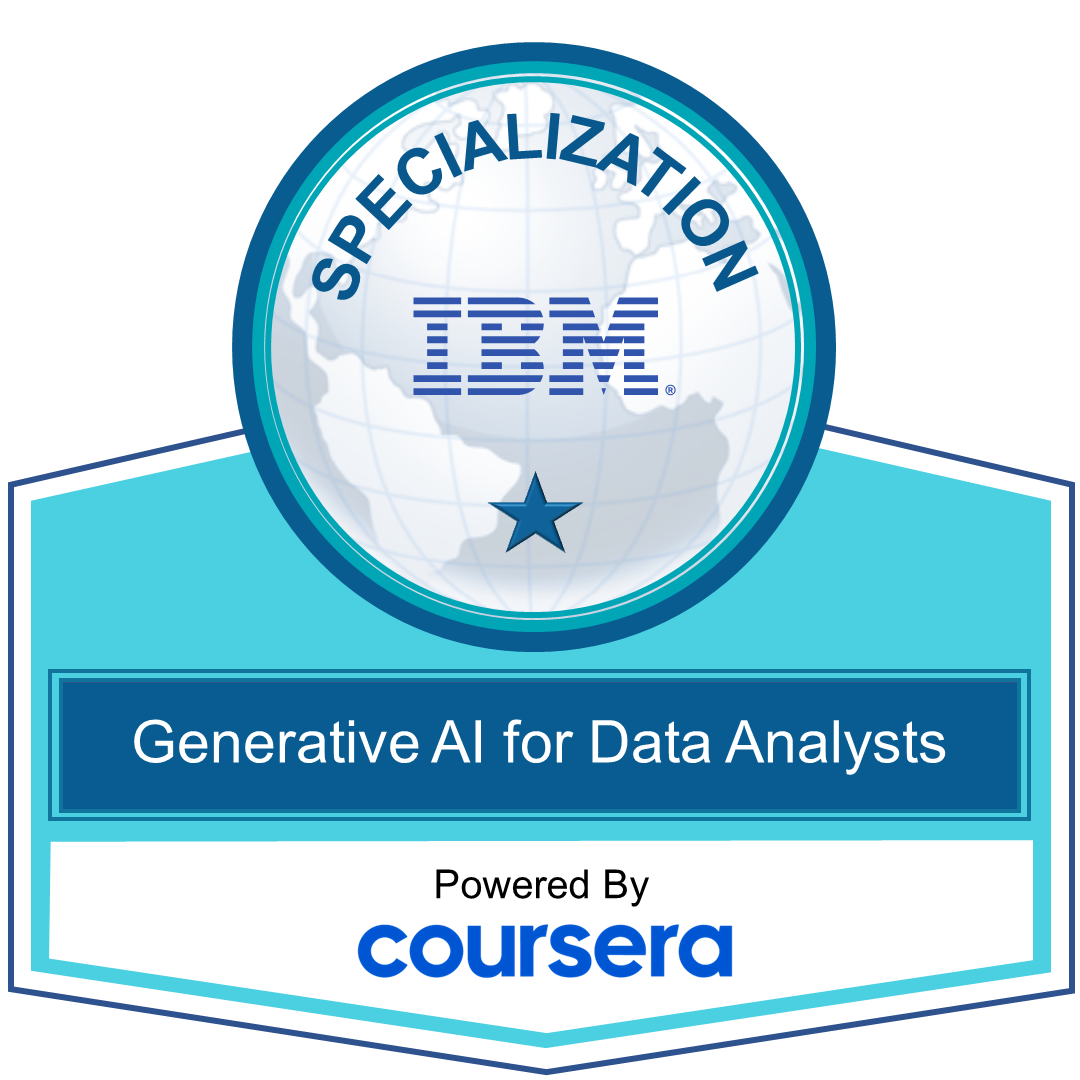 Generative AI for Data Analysts Specialization