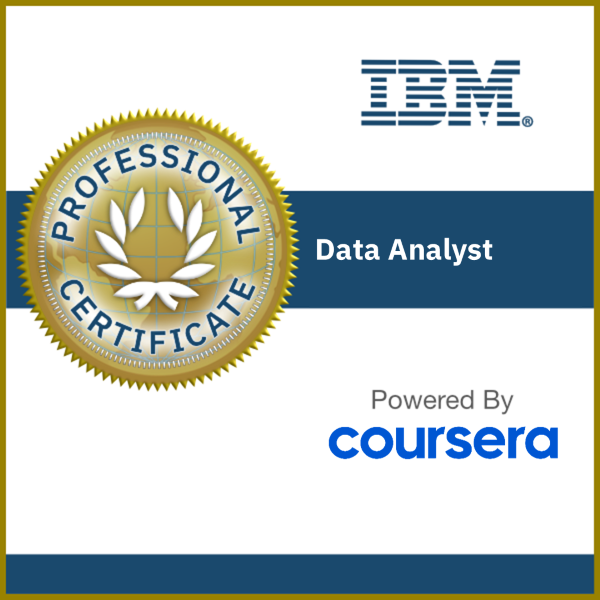 IBM Data Analyst Professional Certificate (V3)