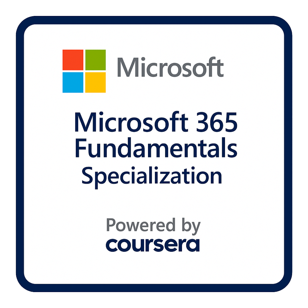 Microsoft 365 Fundamentals Specialization(v.1)
